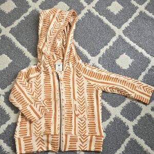 NWOT Kate Quinn Modal Orange Zip Jacket With Hood